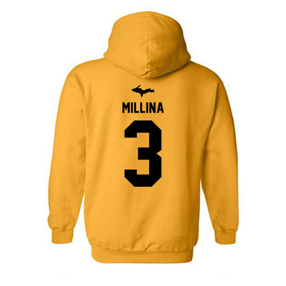 Michigan Tech - NCAA Women's Soccer : Allie Millina - Generic Shersey Hooded Sweatshirt