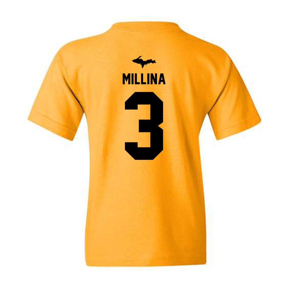 Michigan Tech - NCAA Women's Soccer : Allie Millina - Generic Shersey Youth T-Shirt