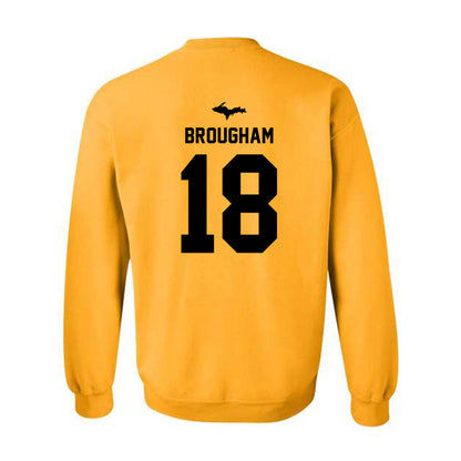 Michigan Tech - NCAA Women's Soccer : Melanie Brougham - Generic Shersey Crewneck Sweatshirt-1