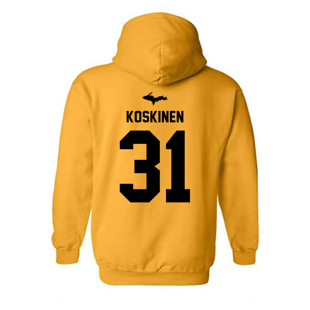 Michigan Tech - NCAA Women's Soccer : Karli Koskinen - Generic Shersey Hooded Sweatshirt-1