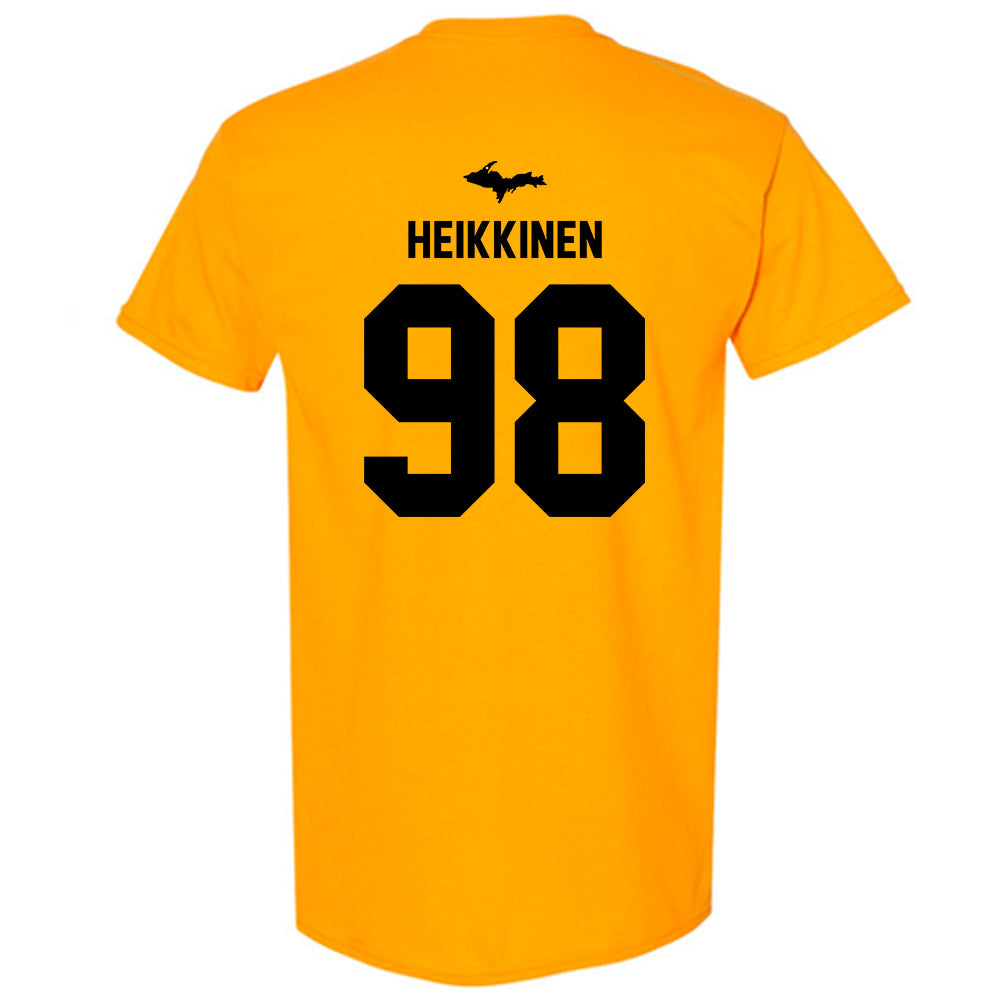 Michigan Tech - NCAA Football : Gauge Heikkinen - Generic Shersey T-Shirt-1