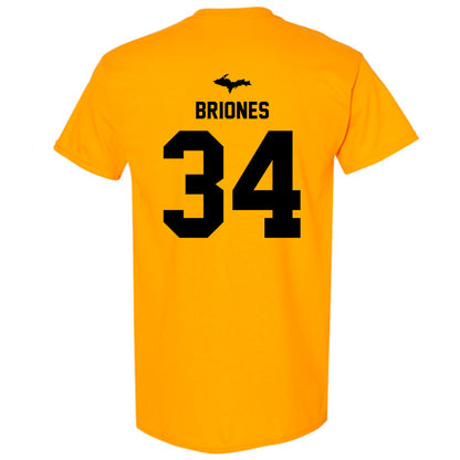 Michigan Tech - NCAA Football : Connor Briones - Generic Shersey T-Shirt-1