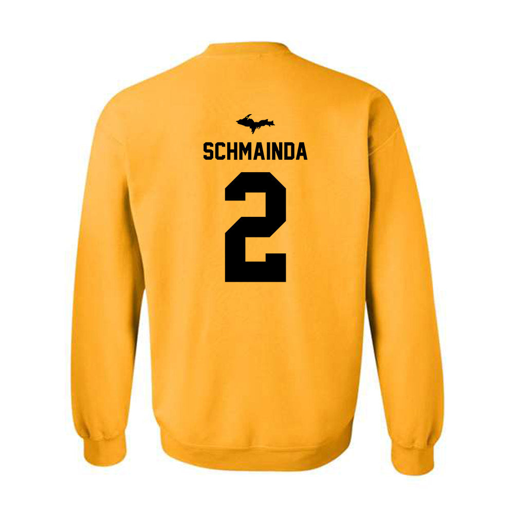 Michigan Tech - NCAA Men's Basketball : Matthew Schmainda Schmainda - Generic Shersey Crewneck Sweatshirt