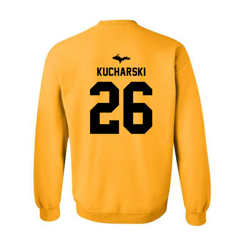Michigan Tech - NCAA Football : Avery Kucharski - Generic Shersey Crewneck Sweatshirt-1