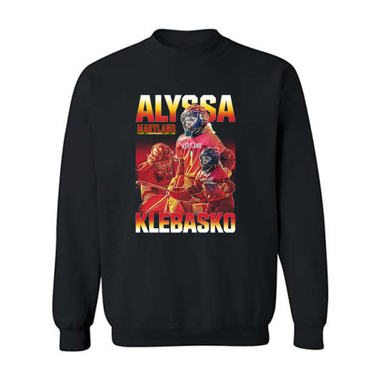 Maryland - NCAA Women's Field Hockey : Alyssa Klebasko - Crewneck Sweatshirt Player Collage