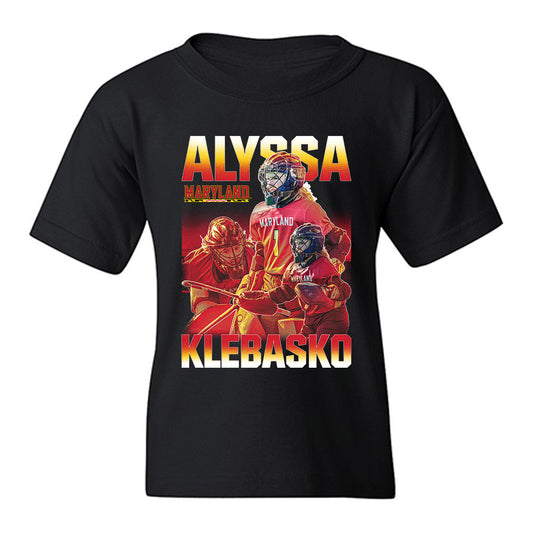Maryland - NCAA Women's Field Hockey : Alyssa Klebasko - Youth T-Shirt Player Collage