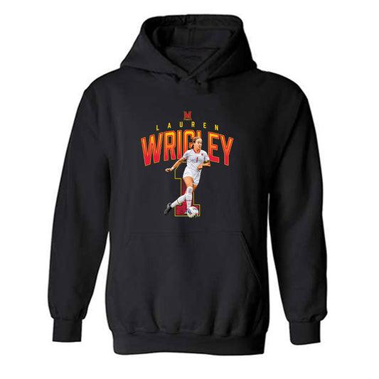 Maryland - NCAA Women's Soccer : Lauren Wrigley - Player Collage Hooded Sweatshirt