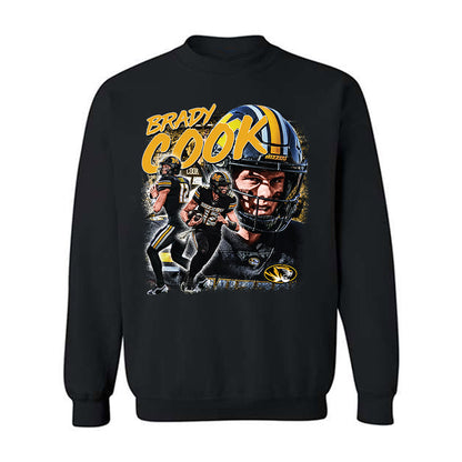 Missouri - NCAA Football : Brady Cook - Crewneck Sweatshirt Player Collage