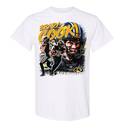 Missouri - NCAA Football : Brady Cook - T-Shirt Player Collage