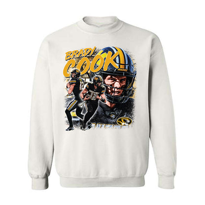 Missouri - NCAA Football : Brady Cook - Crewneck Sweatshirt Player Collage