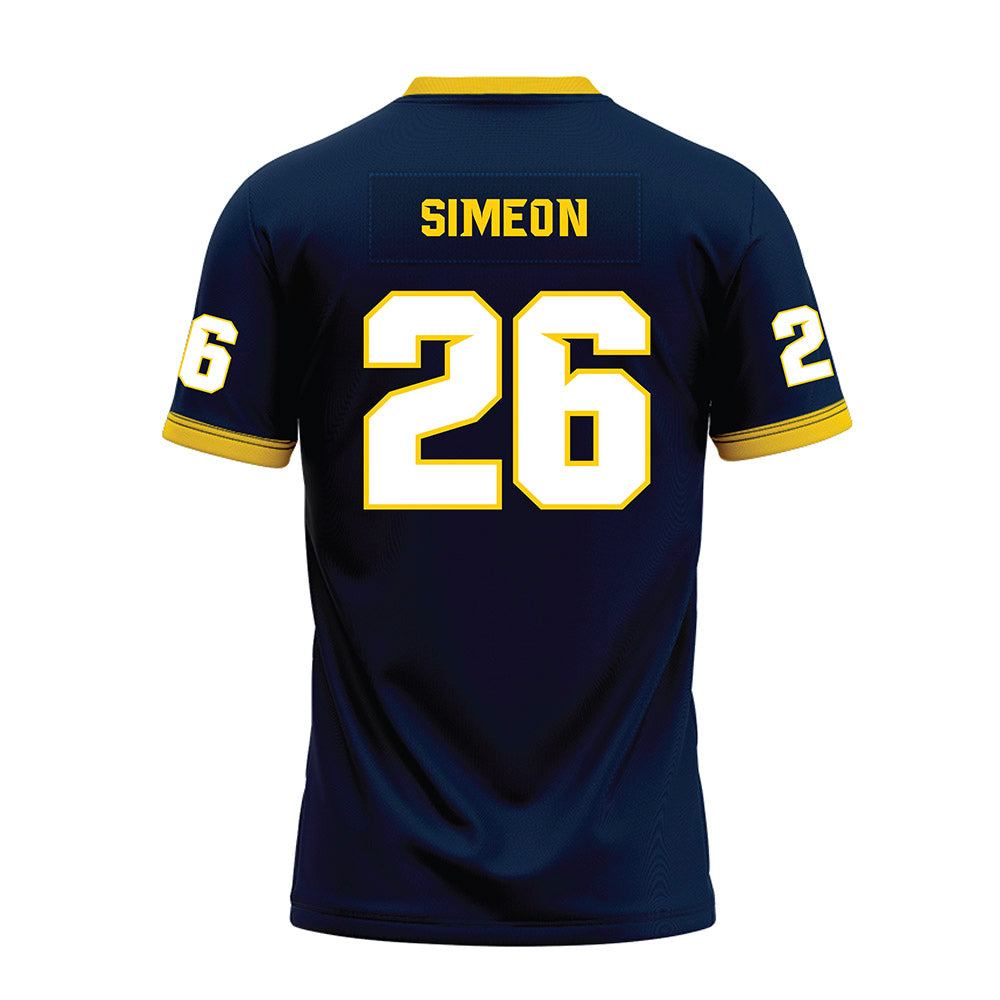 Toledo - NCAA Football : Shawn Simeon - Blue Premium Football Jersey-1