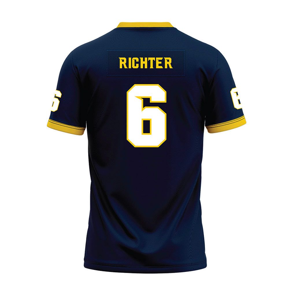 Toledo - NCAA Football : John Alan Richter - Blue Premium Football Jersey-1