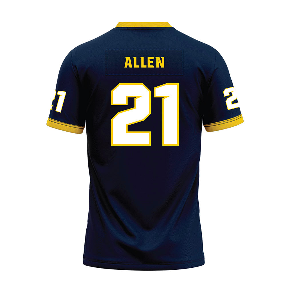 Toledo - NCAA Football : Julian Allen - Blue Premium Football Jersey-1