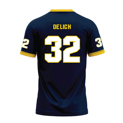 Toledo - NCAA Football : Landen Delich - Blue Premium Football Jersey