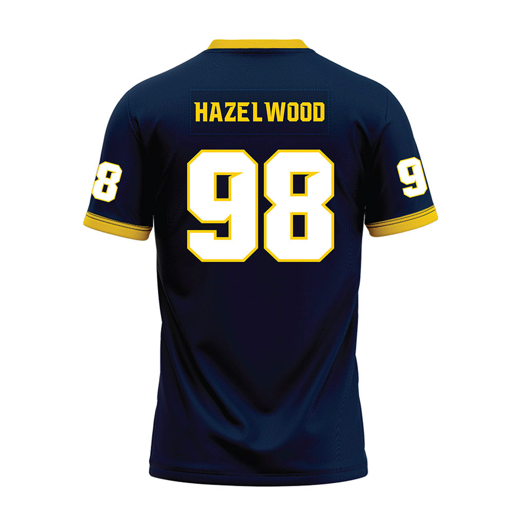 Toledo - NCAA Football : Carlos Hazelwood - Blue Premium Football Jersey