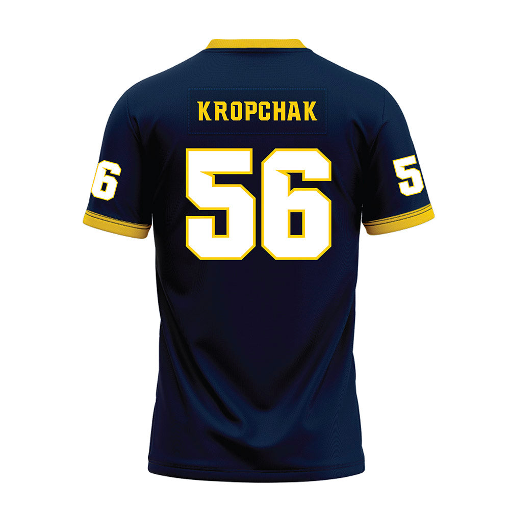 Toledo - NCAA Football : Jacob Kropchak - Blue Premium Football Jersey-1