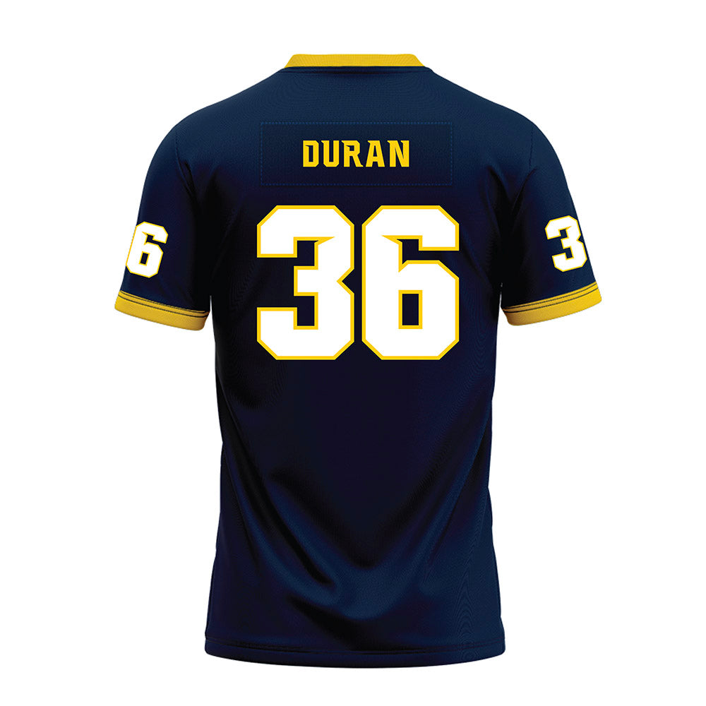 Toledo - NCAA Football : Emilio Duran - Blue Premium Football Jersey-1