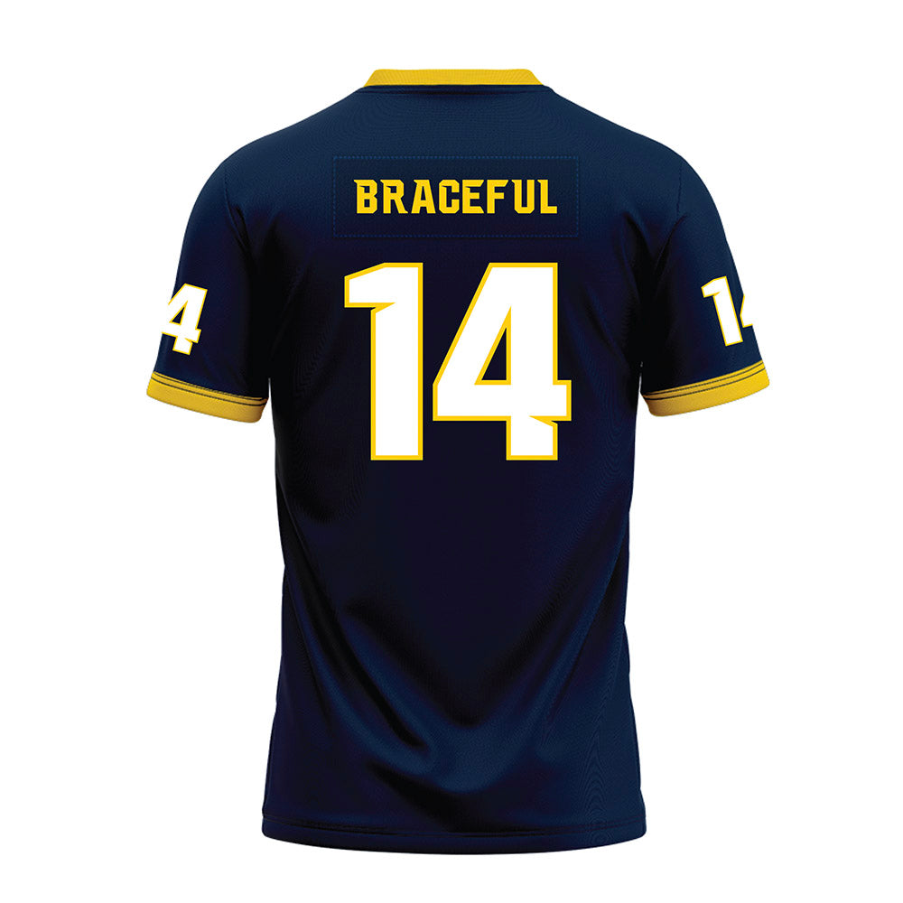 Toledo - NCAA Football : Tashi Braceful - Blue Premium Football Jersey-1