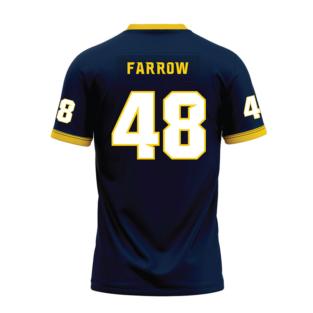 Toledo - NCAA Football : Jordin Farrow - Blue Premium Football Jersey-1