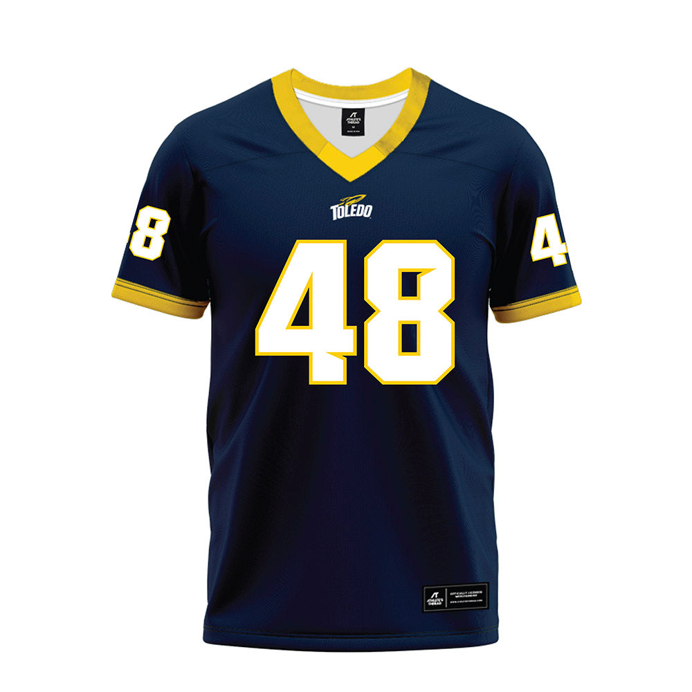 Toledo - NCAA Football : Jordin Farrow - Blue Premium Football Jersey-0