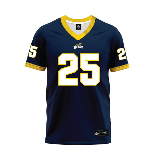 Toledo - NCAA Football : Mike Drennen II - Blue Premium Football Jersey-0