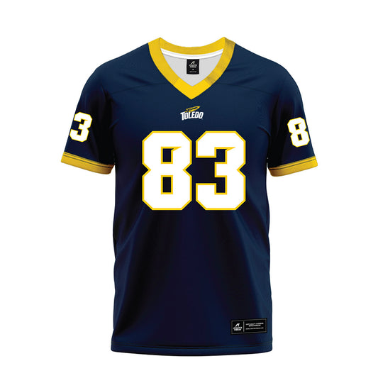 Toledo - NCAA Football : Omar Mims Jr - Blue Premium Football Jersey-0