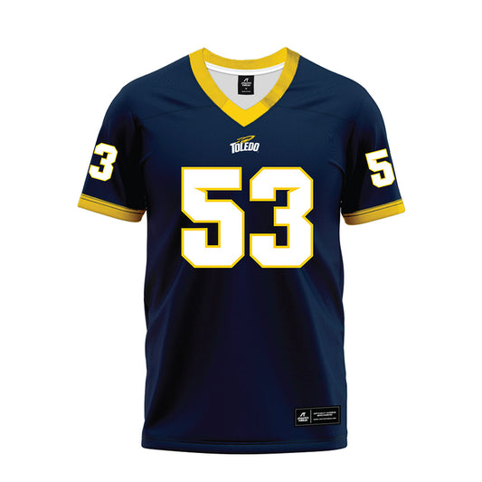 Toledo - NCAA Football : Samuel Toniolo - Blue Premium Football Jersey-0