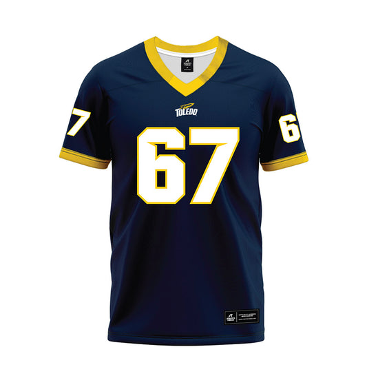 Toledo - NCAA Football : Cade Wilhelmi - Blue Premium Football Jersey-0