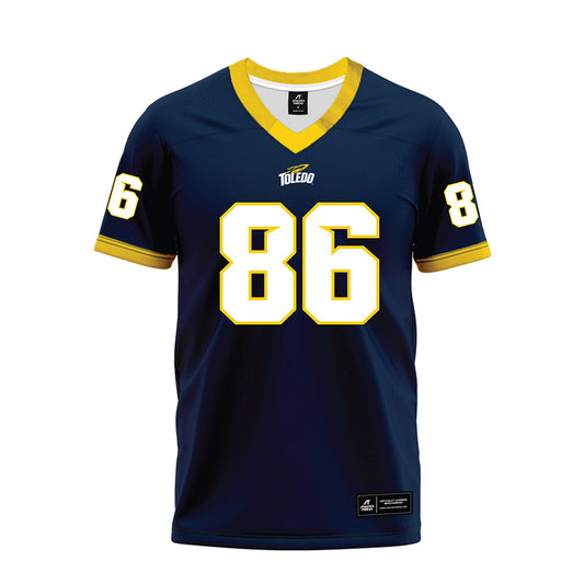 Toledo - NCAA Football : Donivon Thomas - Blue Premium Football Jersey-0