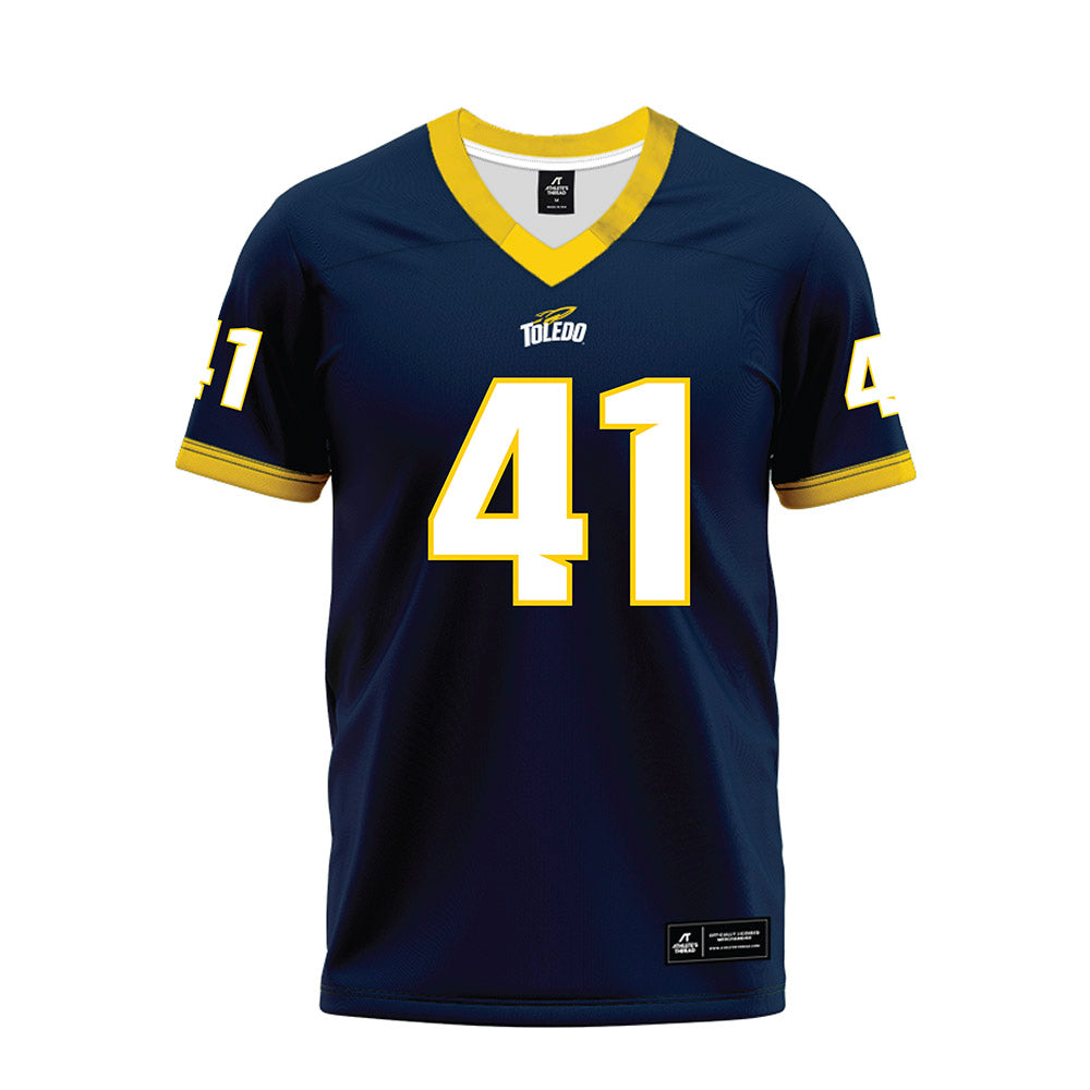 Toledo - NCAA Football : Cameron Gwinn - Blue Premium Football Jersey-0