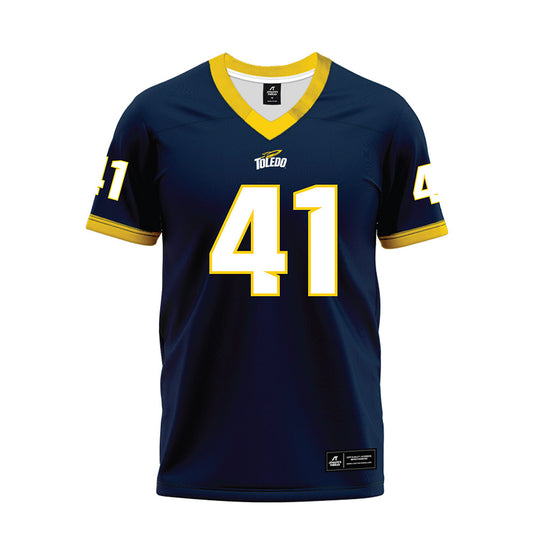 Toledo - NCAA Football : Cameron Gwinn - Blue Premium Football Jersey-0