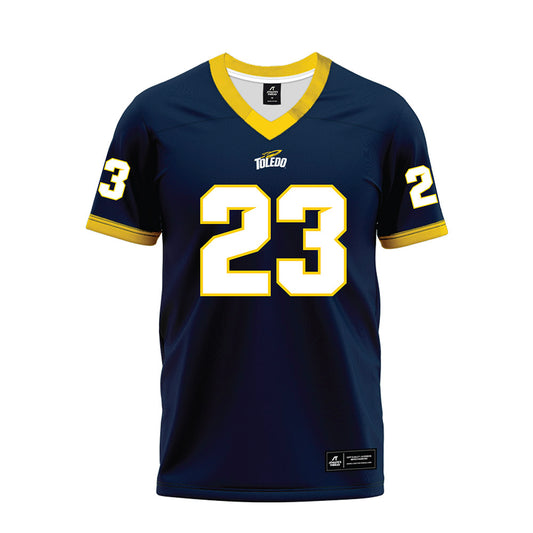 Toledo - NCAA Football : Noah Sanders - Blue Premium Football Jersey-0