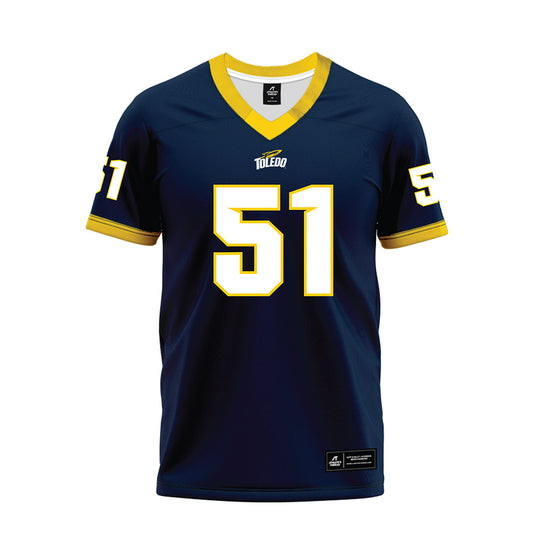 Toledo - NCAA Football : Owen Gibbs - Blue Premium Football Jersey-0