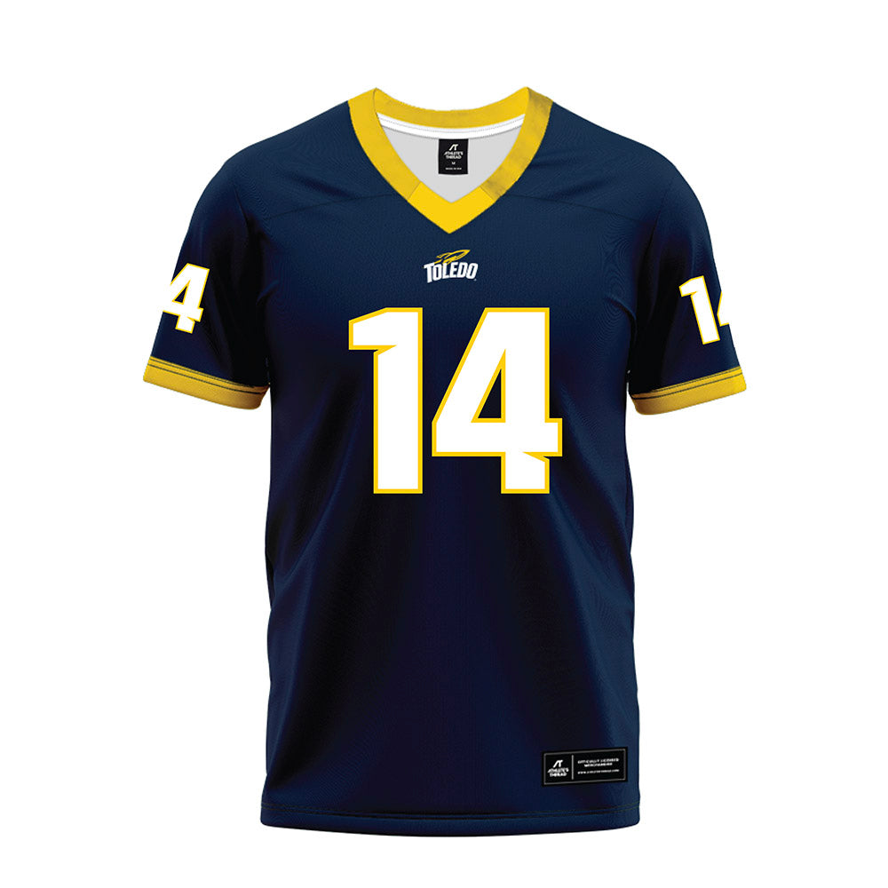 Toledo - NCAA Football : Tashi Braceful - Blue Premium Football Jersey-0