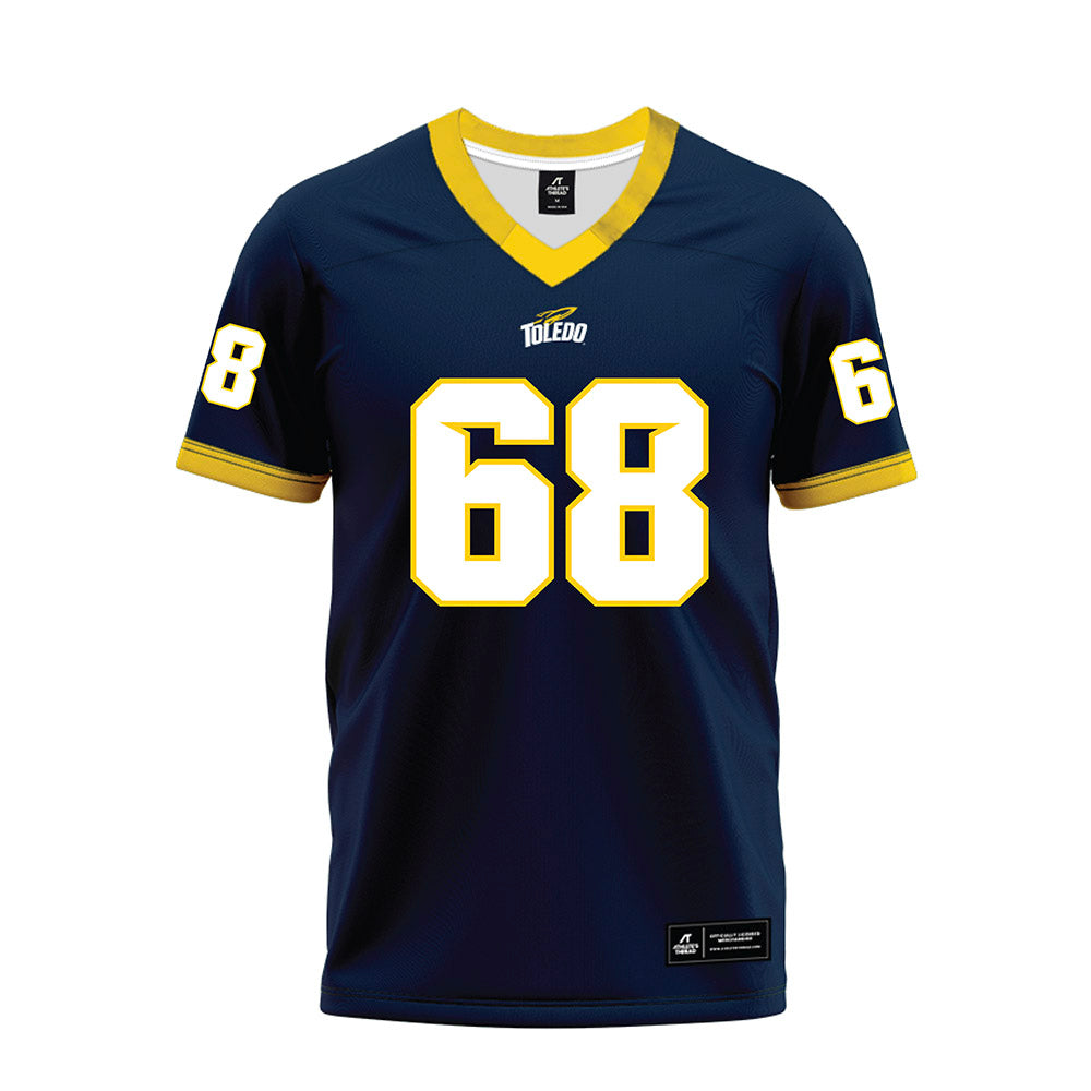 Toledo - NCAA Football : Pete Jarvis - Blue Premium Football Jersey-0