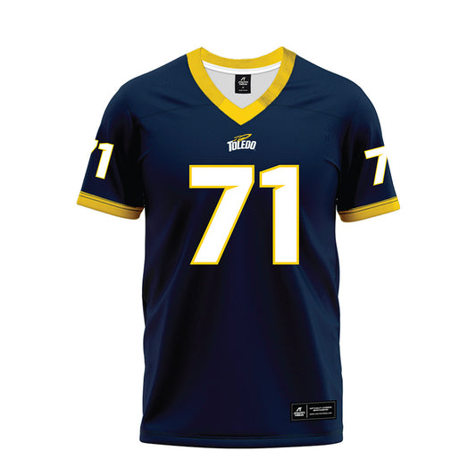Toledo - NCAA Football : Matt Hofer - Blue Premium Football Jersey-0