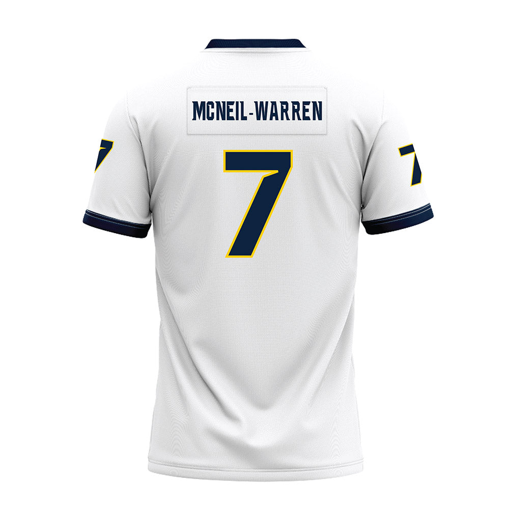Toledo - NCAA Football : Emmanuel McNeil-Warren - White Premium Football Jersey-1