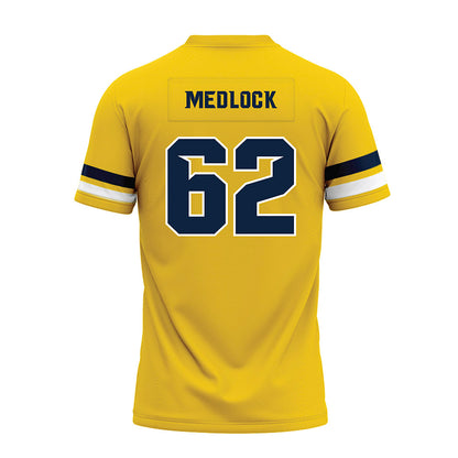 Toledo - NCAA Football : Christian Medlock - Gold Premium Football Jersey-1
