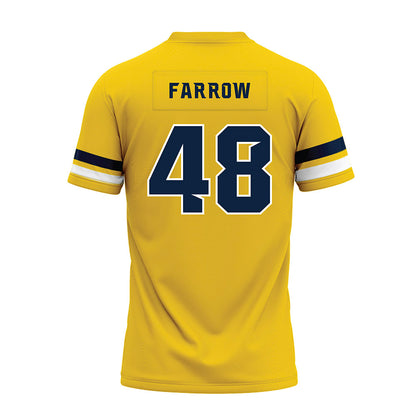 Toledo - NCAA Football : Jordin Farrow - Gold Premium Football Jersey-1