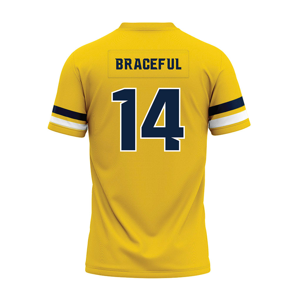 Toledo - NCAA Football : Tashi Braceful - Gold Premium Football Jersey-1