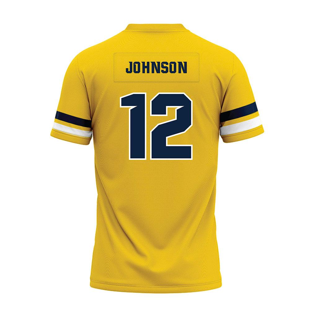 Toledo - NCAA Football : RJ Johnson - Gold Premium Football Jersey-1