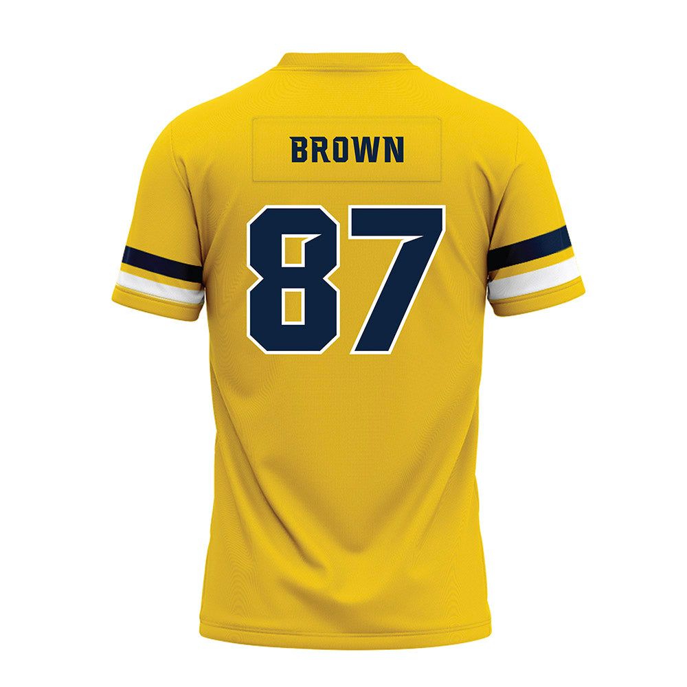 Toledo - NCAA Football : Javon Brown - Gold Premium Football Jersey