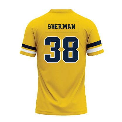 Toledo - NCAA Football : K'Von Sherman - Gold Premium Football Jersey