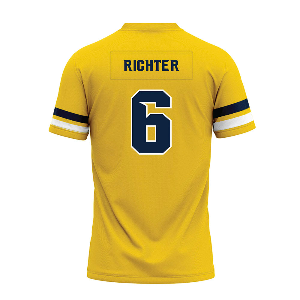 Toledo - NCAA Football : John Alan Richter - Gold Premium Football Jersey-1