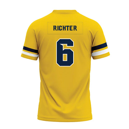 Toledo - NCAA Football : John Alan Richter - Gold Premium Football Jersey-1