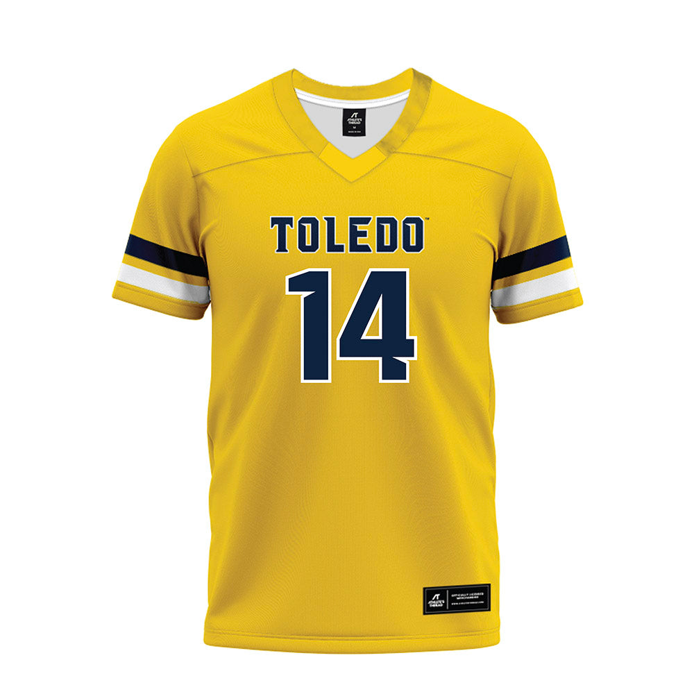 Toledo - NCAA Football : Tashi Braceful - Gold Premium Football Jersey-0