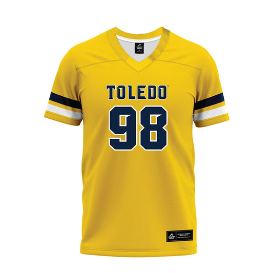 Toledo - NCAA Football : Carlos Hazelwood - Gold Premium Football Jersey