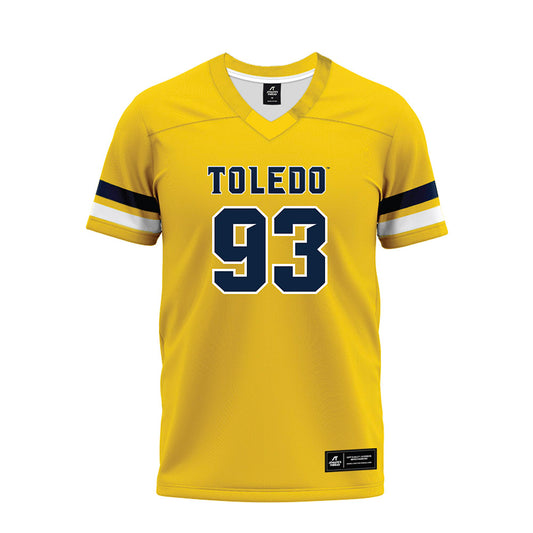 Toledo - NCAA Football : Malachi Davis - Gold Premium Football Jersey-0