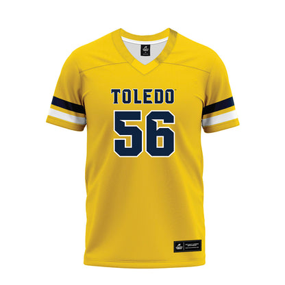 Toledo - NCAA Football : John Baker IV - Gold Premium Football Jersey-0