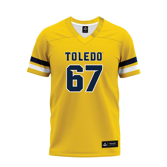Toledo - NCAA Football : Cade Wilhelmi - Gold Premium Football Jersey-0